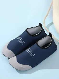 Chaussettes de plage imprimées avec semelle antidérapante pour femme 2026