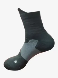 Chaussettes De Sport Épaisses Basket-Ball Blanches Rouges Respirantes Lot De 3 Paires Adultes Enfants Entraînement