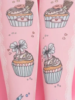 Chaussettes Sweet Lolita Chaussettes Lolita roses imprimées en velours