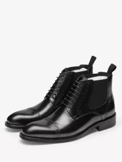 Chaussures Chaussures Homme Bottes de Travail Bottes Homme Cuir Chic Marron