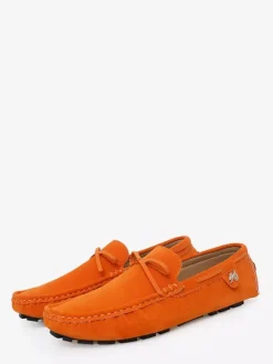 Chaussures décontractées pour hommes mocassins de conduite en daim avec n艙ud.
