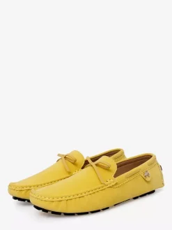 Chaussures décontractées pour hommes mocassins de conduite en daim avec n艙ud.