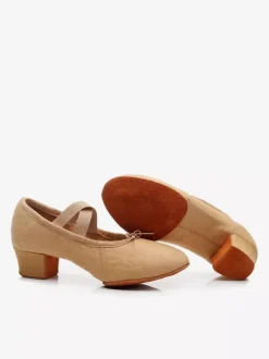 Chaussures de danse classique noires à bout fermé pour femme