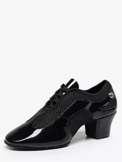 Chaussures de danse de salon pour femme à talons épais