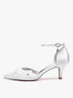 Chaussures de mariage Escarpins de mariée Satin Bout pointu