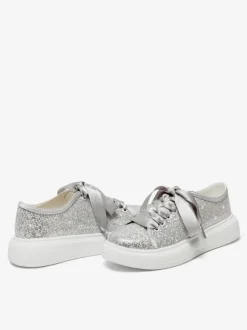 Chaussures de mariée Chaussures plates de mariage femme en cuir PU à bout rond et paillettes
