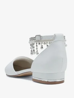 Chaussures De Mariée Chaussures Plates De Mariage En Cuir PU Bout Pointu
