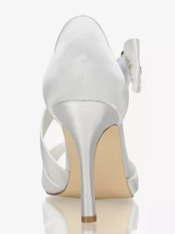 Chaussures de mariée talon haut sandales mariage en satin