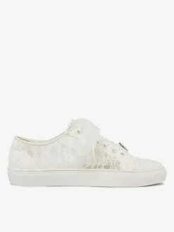 Chaussures De Mariée Transparentes Femmes C艙ur En Métal Toile Baskets Mariage