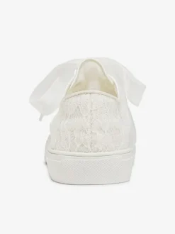 Chaussures De Mariée Transparentes Femmes C艙ur En Métal Toile Baskets Mariage