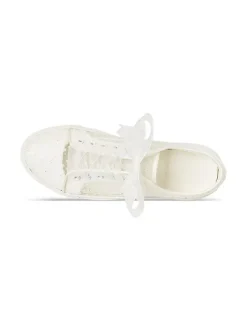 Chaussures De Mariée Transparentes Baskets Plates Femmes Mariage En Dentelle