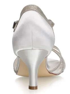 Chaussures De Mariée Vintage Sandales Mariage Talon Haut Mariage Rétro