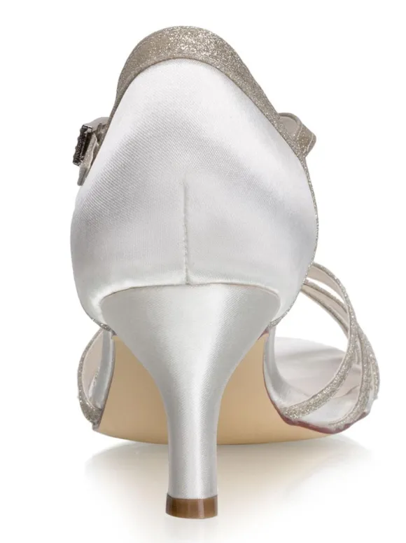Chaussures De Mariée Vintage Sandales Mariage Talon Haut Mariage Rétro