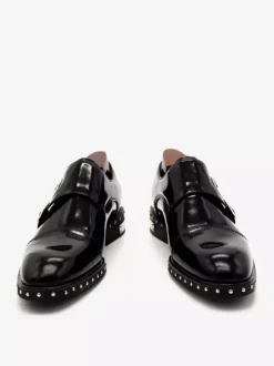 Chaussures de moine pour hommes de retour à l'école rivets en cuir de vache sangle de moine unique pour les occasions formelles chaussures mocassins