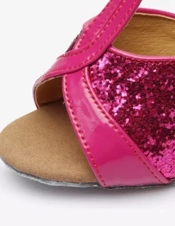 Chaussures d'occasion 2026 Chaussures de danse latine peep toes T Type Chaussures de danse or Chaussures de bal
