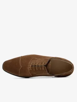 Chaussures habillées pour homme chaussures de qualité à bout rond en cuir de vache à lacets chaussures de bal de mariage Oxford