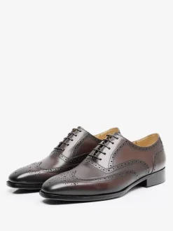 Chaussures habillées pour homme chaussures de mariage formelles en cuir à bout carré de qualité