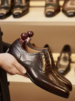 Chaussures habillées pour homme chaussures de mariage formelles en cuir à bout carré de qualité