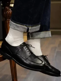 Chaussures habillées pour hommes Chaussures de mariage fantastiques à bout rond en cuir de vache Derby