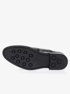 Chaussures habillées pour hommes à bout carré en cuir de vachette Brogue Chaussures de mariage formelles