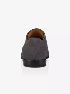 Chaussures habillées pour hommes en daim et cuir bout rond talons bas derbies décontractées