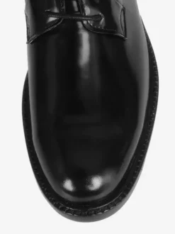 Chaussures habillées pour hommes à bout rond en cuir de vache Derby Chaussures de bal de mariage formelles