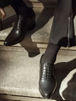 Chaussures habillées pour homme Chaussures habillées classiques en cuir à bout rond de qualité