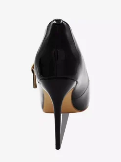 Chaussures Mary Jane à talons hauts escarpins noirs à boucle et bout rond et talon aiguille
