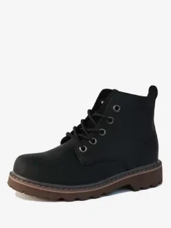 Chaussures Chaussures Homme Bottes de Travail Bottes Homme Cuir de Vachette Chic Noir