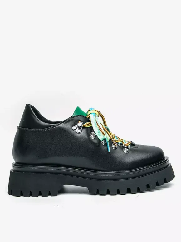 Chaussures décontractées pour hommes semelles compensées antidérapantes et lacets colorés style streetwear
