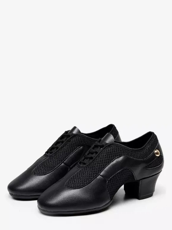 Chaussures de danse de salon pour femmes à talons épais