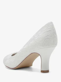 Chaussures de mariage Escarpins de mariée Dentelle Bout rond Brodé