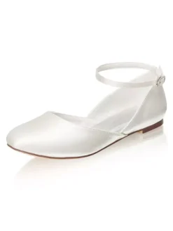 Chaussures de Mariage à Talons Hauts Femme avec Bout Rond nicolore en Cuir Synthétique