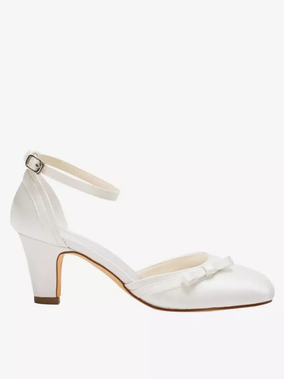 Chaussures de mariée talon carré boucle réglable