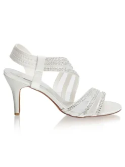 Chaussures De Mariée Transparentes Sandales De Mariage Bride Strass