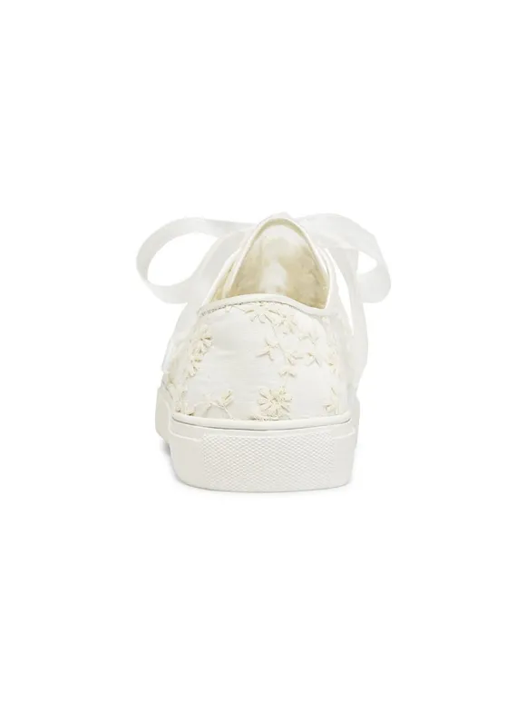 Chaussures De Mariée Transparentes Baskets Plates En Soie Et En Satin Bout Rond