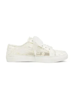 Chaussures De Mariée Transparentes Baskets Plates En Soie Et En Satin Bout Rond