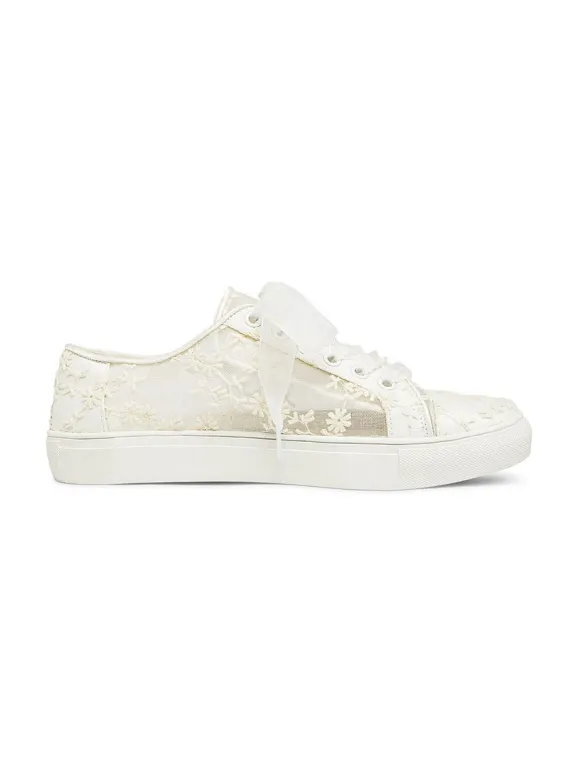 Chaussures De Mariée Transparentes Baskets Plates En Soie Et En Satin Bout Rond