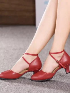 Chaussures de salon femme or boucle réglable