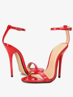 Chaussures de soirée noir talon haut boucle réglable chaussures femme chaussures cérémonie sandales sexy