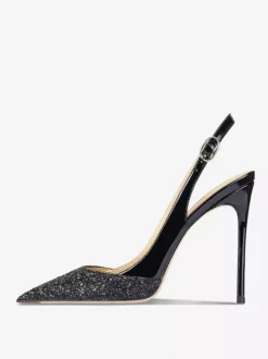 Chaussures de soirée pour femmes Chaussures de bal à talons hauts en patchwork pailleté