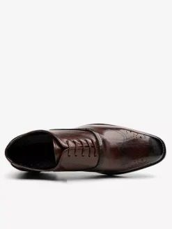 Chaussures habillées pour hommes fantastiques à bout rond avec sangle réglable en cuir PU