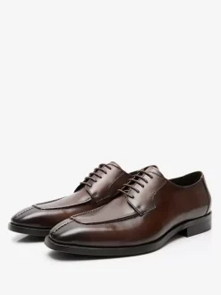 Chaussures habillées pour hommes Chaussures de mariage formelles en cuir à bout carré élégantes