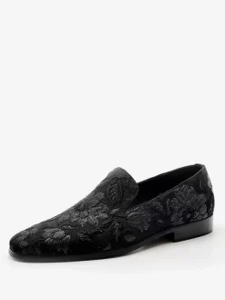 Chaussures mocassins en polyester à bout rond pour hommes chaussures de bal de mariage