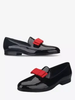 Chaussures Mocassins Pour Hommes Vernis PU N艙ud Slip-On