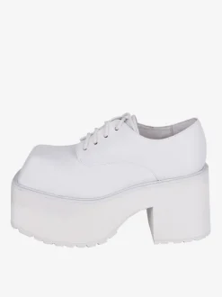 chaussures épaisses gothiques Lolita noires en cuir PU à bout rond Lolita