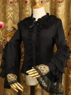 Chemise Lolita Rococo En Mousseline Avec Lolita Déguisements Halloween