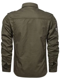 Chemise décontractée pour hommes Col rabattu Chic Hunter Green Chemises pour hommes