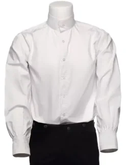 Chemise Opéra rétro blanche coton Déguisements Halloween