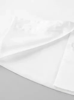 Chemisier blanc à décolleté plongeant pour femme - Top sexy transparent à manches longues - Style français pour soirées printanières streetwear 2026